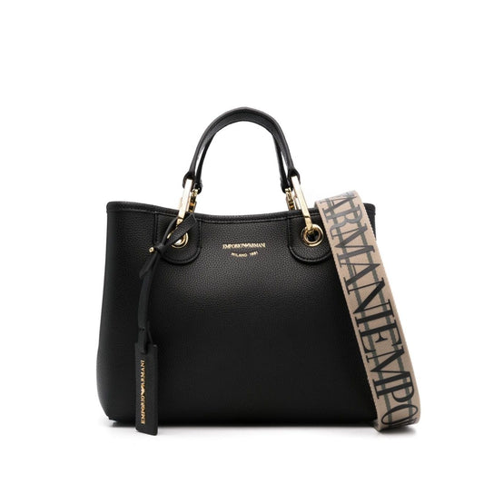 Emporio Armani embossed logo handbag