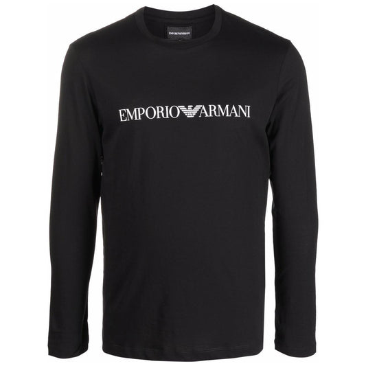 Emporio Armani logo print long sleeve T-shirt 8N1TN81JPZZ0021-P25