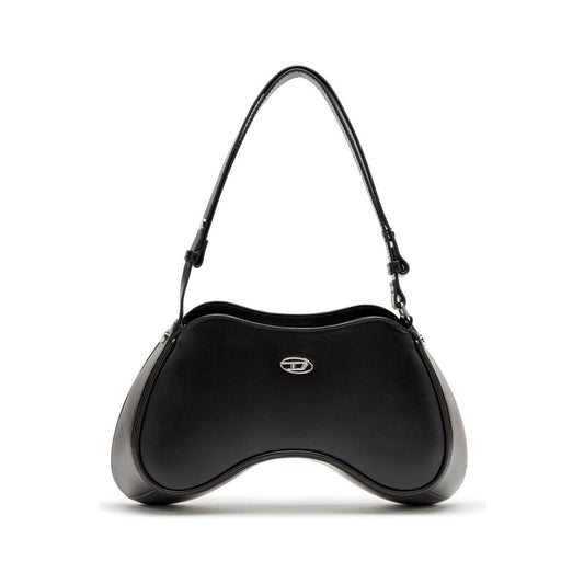 Diesel Play-Semi-gloss leather shoulder bag