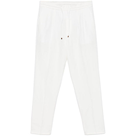 Brunello Cucinelli linen blend drawstring trousers MH255E1710C1900-P25