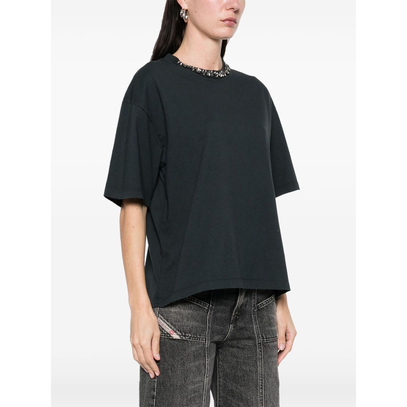 Golden Goose T-shirt with crystals Topwear