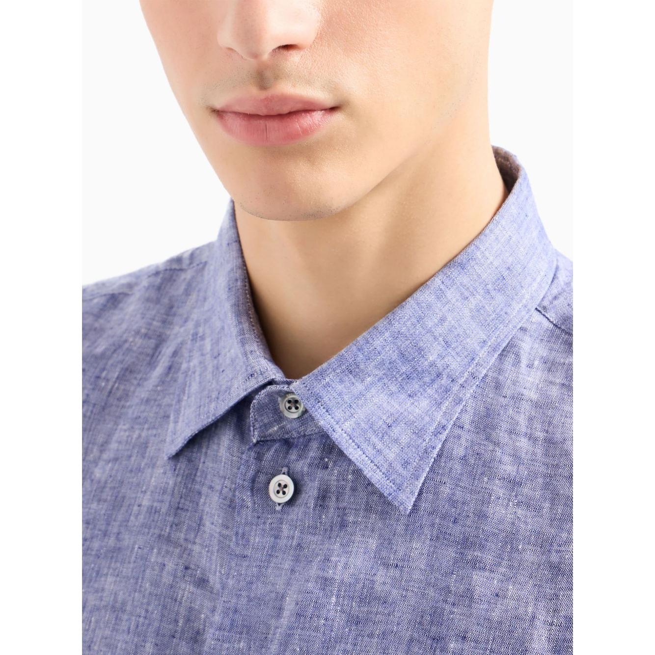 Emporio Armani linen shirt 01SM0L010F9919-P25