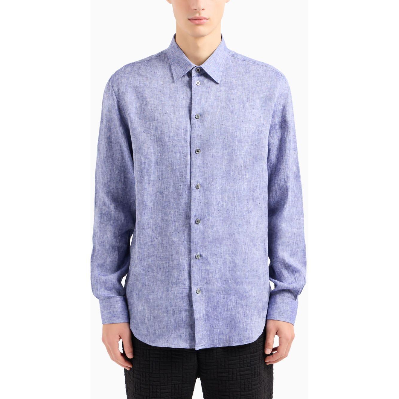 Emporio Armani linen shirt 01SM0L010F9919-P25