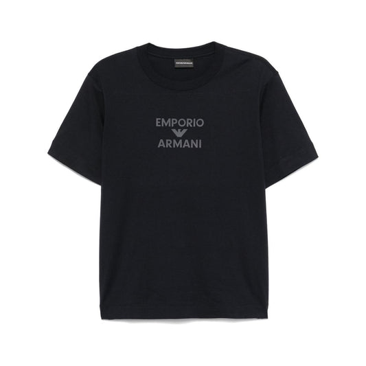 Emporio Armani Jersey T-shirt with rubberised logo