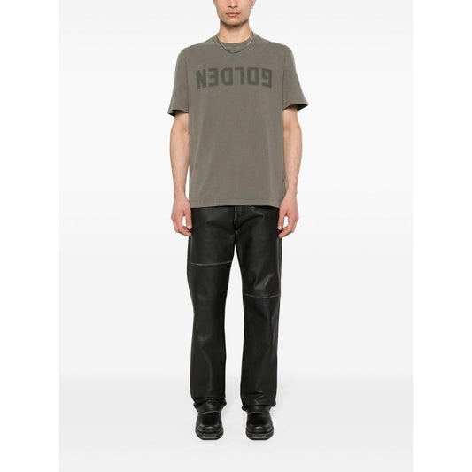 Golden Goose Logo Print Cotton T-Shirt GMP01220P00067135479-P25