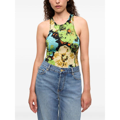 Ganni floral-print Bodysuit Topwear
