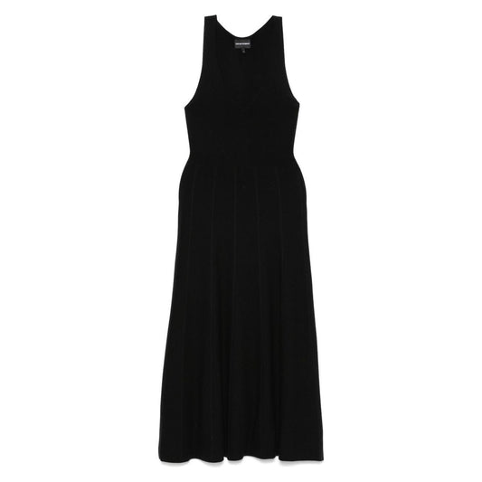 Emporio Armani Seamless, links-stitch knit long dress EW001449AF15108UC001-P25