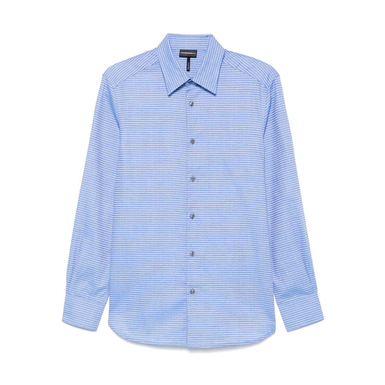 Emporio Armani Shirts Clear Blue EM001537AF14341F9060-P25