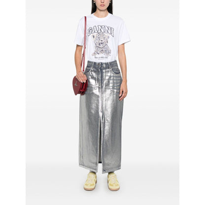 GANNI T-shirts and Polos White