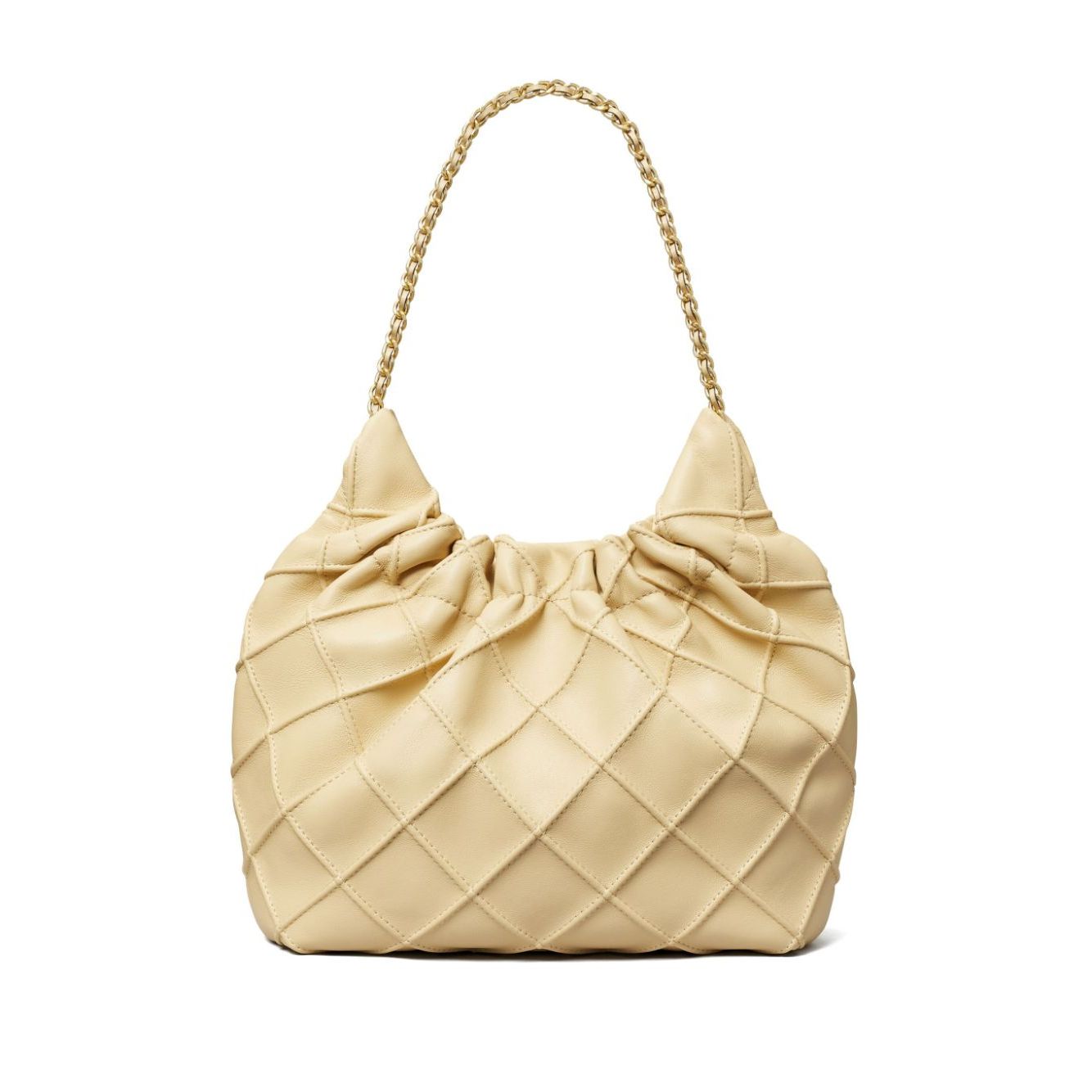 Front view with bag zipped and handles upright.