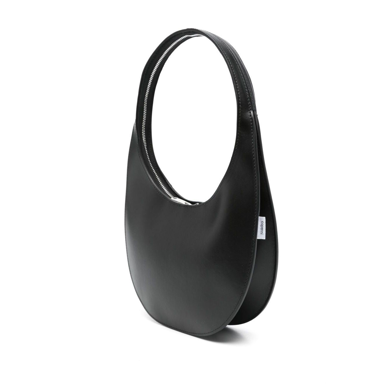 Front view with bag zipped and handles upright.