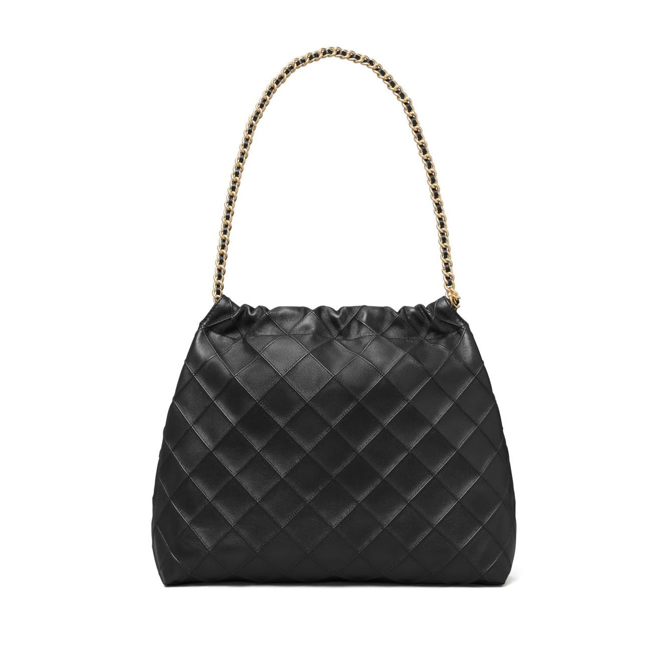 Front view with bag zipped and handles upright.