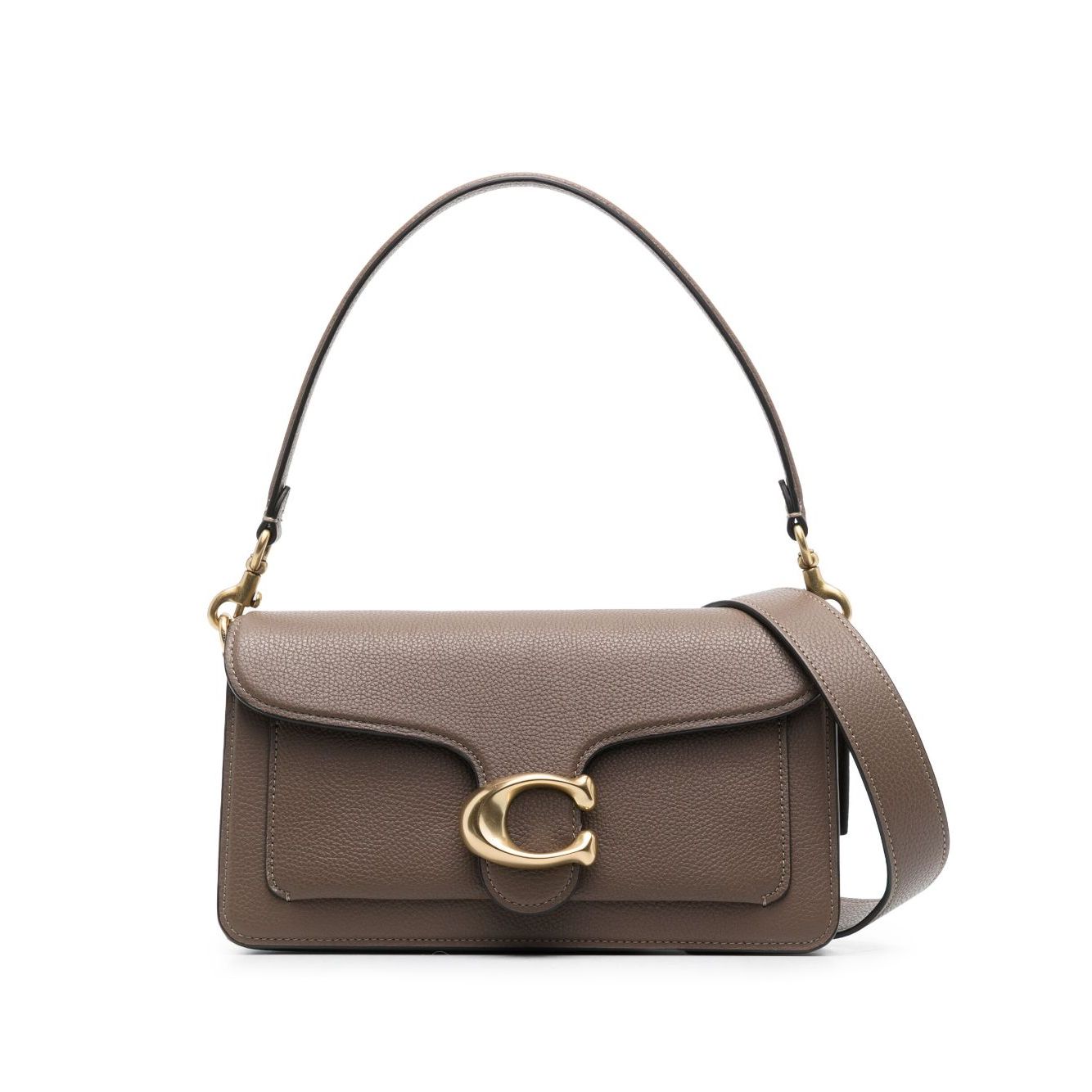 Front view with bag zipped and handles upright.