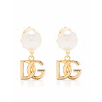 Dolce & Gabbana DG Logo and Pearl Earrings WEO2N1W1111ZOO00-AI25