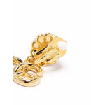 Dolce & Gabbana DG Logo and Pearl Earrings WEO2N1W1111ZOO00-AI25