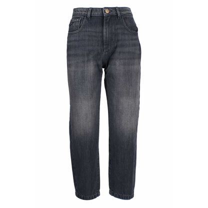Yes Zee Black Cotton Women's High-Waisted Jeans