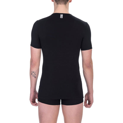 Bikkembergs Black Cotton Men T-Shirt
