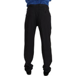 Dolce & Gabbana Elegant Gray Formal Men's Trousers Dolce & Gabbana Black
