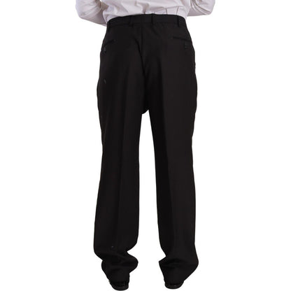 Domenico Tagliente Gray Polyester Single Breasted Formal Suit