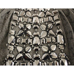 Dolce & Gabbana Black Crystal Handmade Above Knee Skirt GSD12657-1
