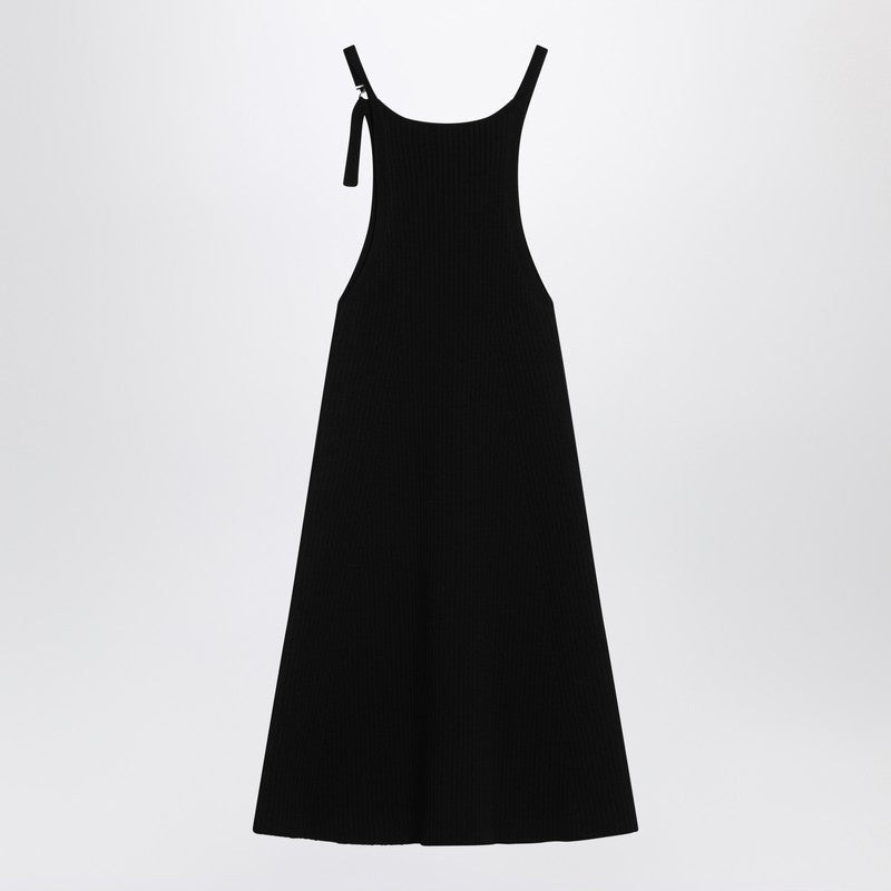 Courreges Courrèges Black ribbed mini dress 225MR0615FI0001/Q_COURR-9999_323