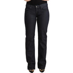 Exte Dark Blue Cotton Stretch Low Waist Straight Denim Jeans PAN71160 - 27