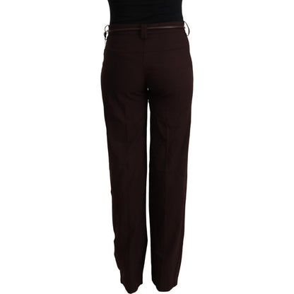 Patrizia Pepe Black High Waist Straight Formal Pants