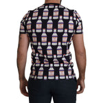 Dolce & Gabbana Black Bacio Di Venere Cotton Crew T-shirt TSH7477- 44