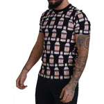 Dolce & Gabbana Black Bacio Di Venere Cotton Crew T-shirt TSH7477- 44