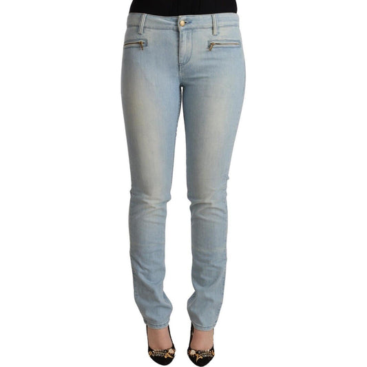 MILA SCHÖN Elegant Slim Fit Cotton Blend Jeans MILA SCHÖN Light Slate Gray