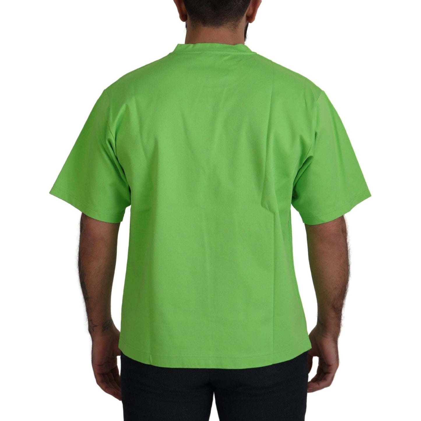 Dolce & Gabbana Green Cotton DG CHANNEL Top T-shirt TSH83057- 48