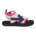 Off-White Fuchsia Neoprene Suede Sandals Off-White Dark Slate Gray
