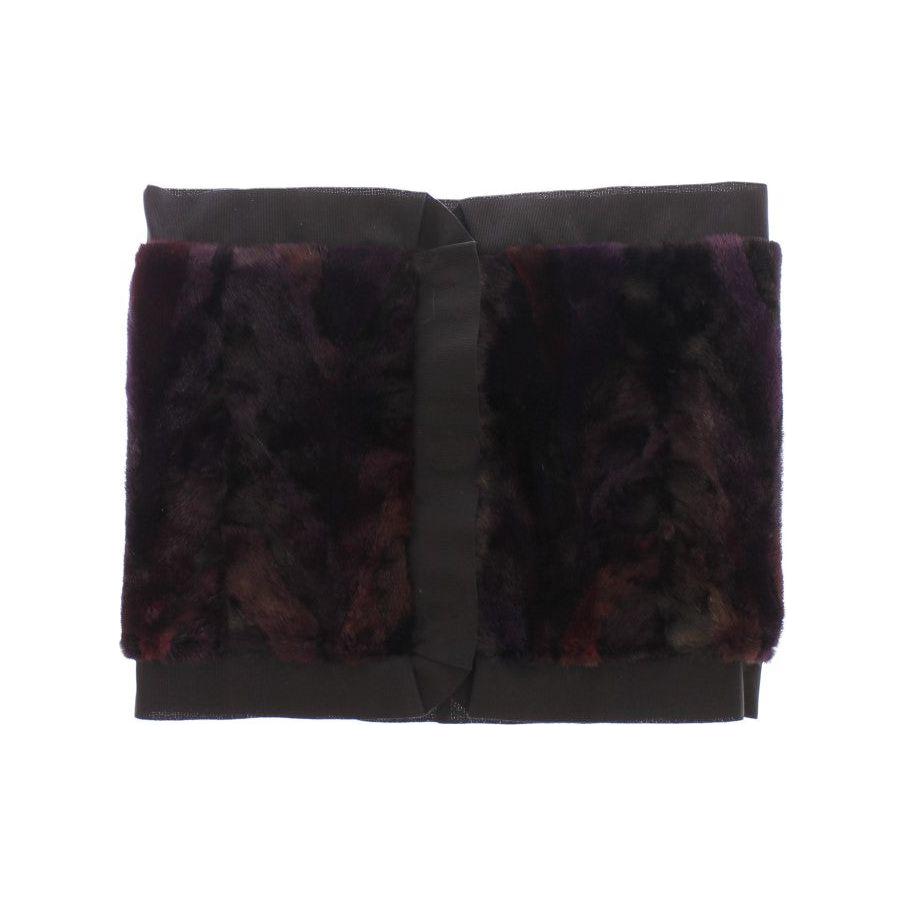 Dolce & Gabbana Purple MINK Fur Scarf Foulard Neck Wrap