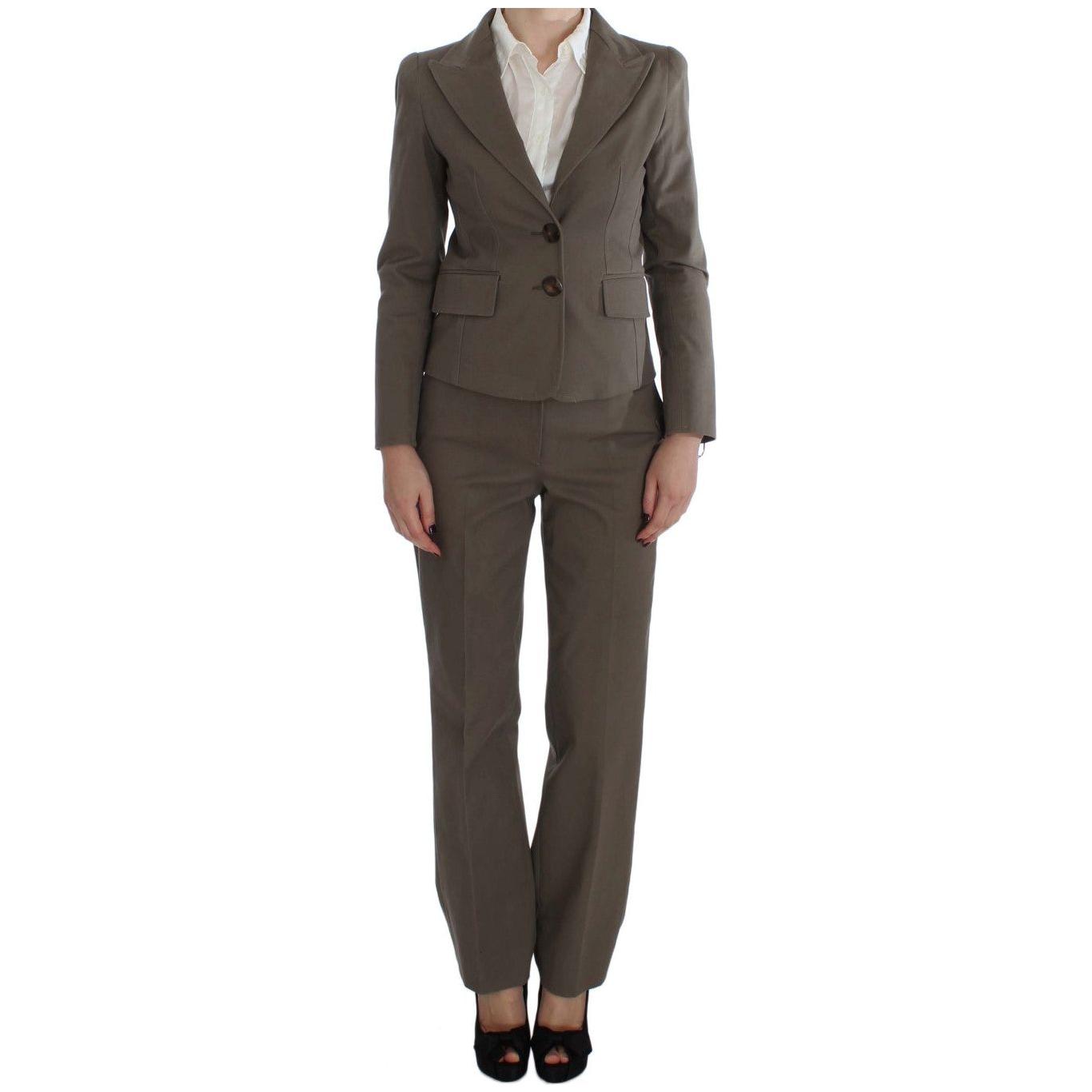BENCIVENGA Beige Wool Cotton Suit