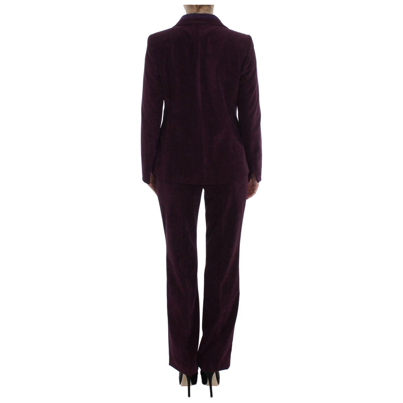 BENCIVENGA Purple Wool Suit T-Shirt Set