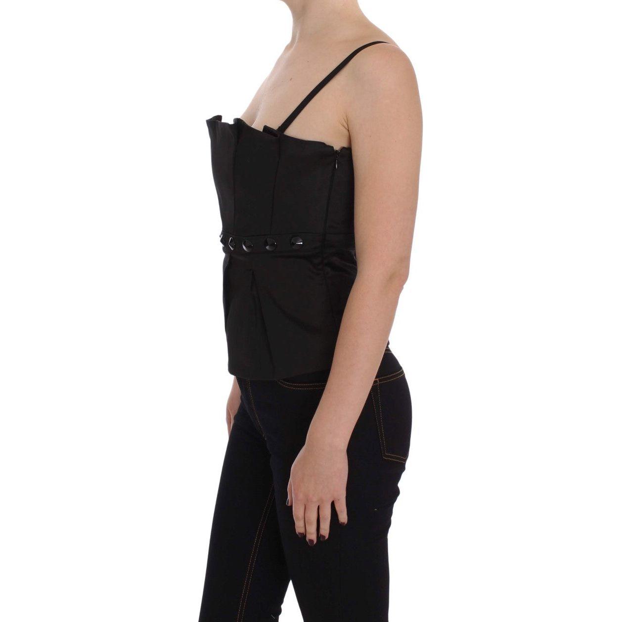 Exte Black Tank Party Evening Top Blouse