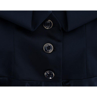 Exte Blue Three Button Single Breasted Blazer Jacket Blazer Jacket