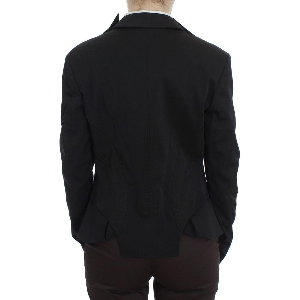 Exte Black Stretch Single Breasted Blazer Jacket Blazer Jacket