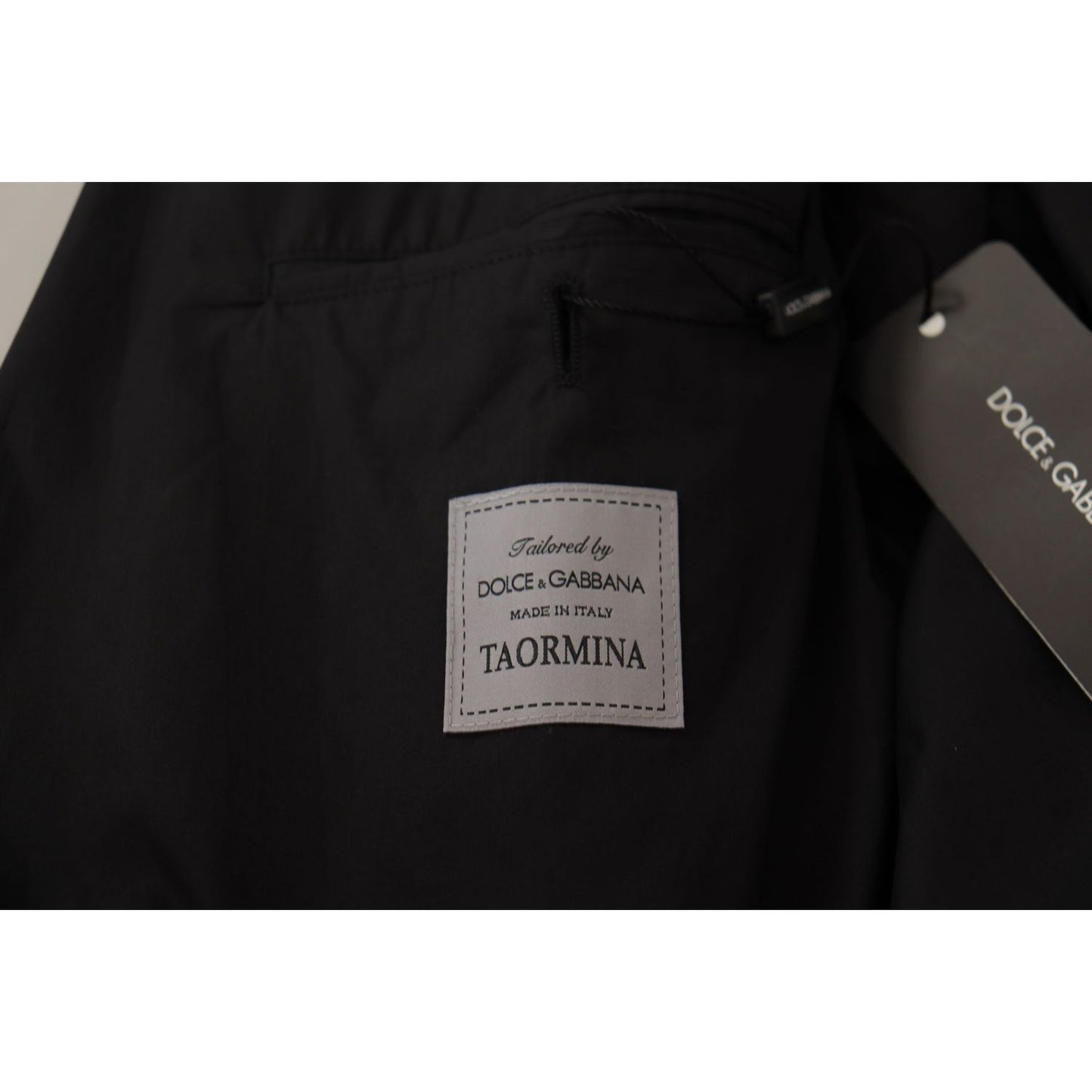 Dolce & Gabbana Black Single Breasted TAORMINA Breasted Blazer