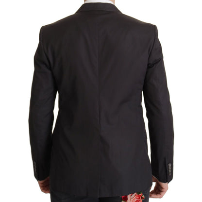Dolce & Gabbana Black Single Breasted TAORMINA Breasted Blazer