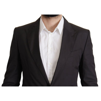 Dolce & Gabbana Black Single Breasted TAORMINA Breasted Blazer