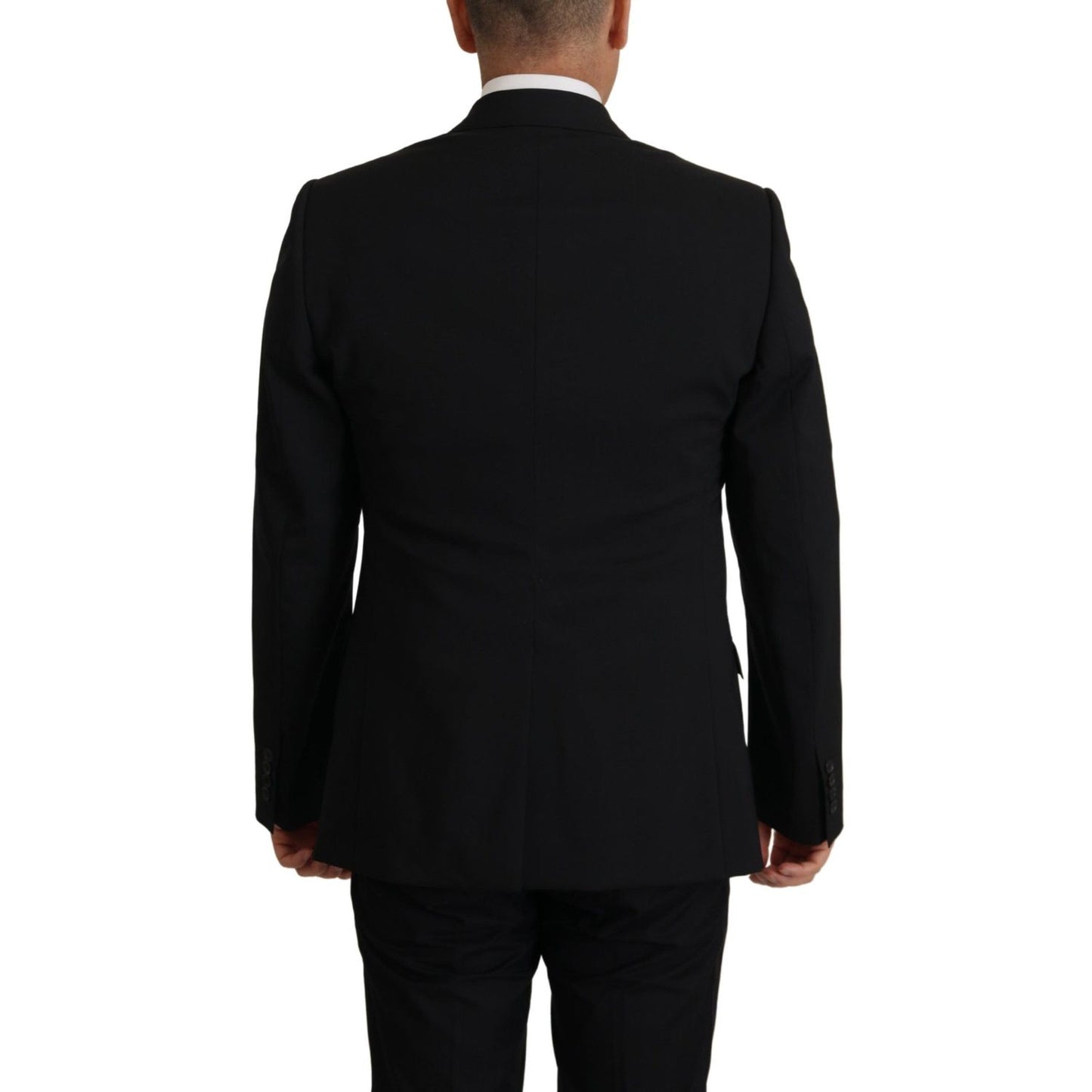 Dolce & Gabbana Black Jacket Vest 2 Piece MARTINI Blazer