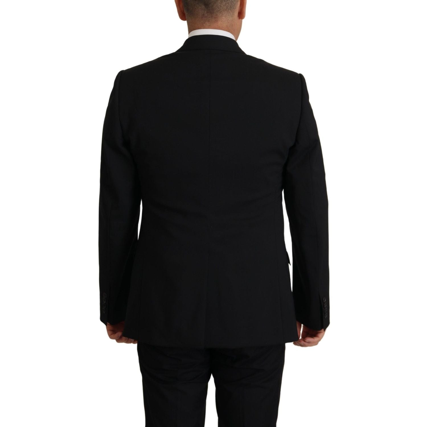Dolce & Gabbana Black Jacket Vest 2 Piece MARTINI Blazer