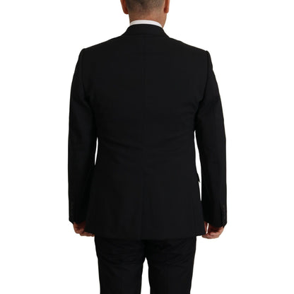 Dolce & Gabbana Black Jacket Vest 2 Piece MARTINI Blazer