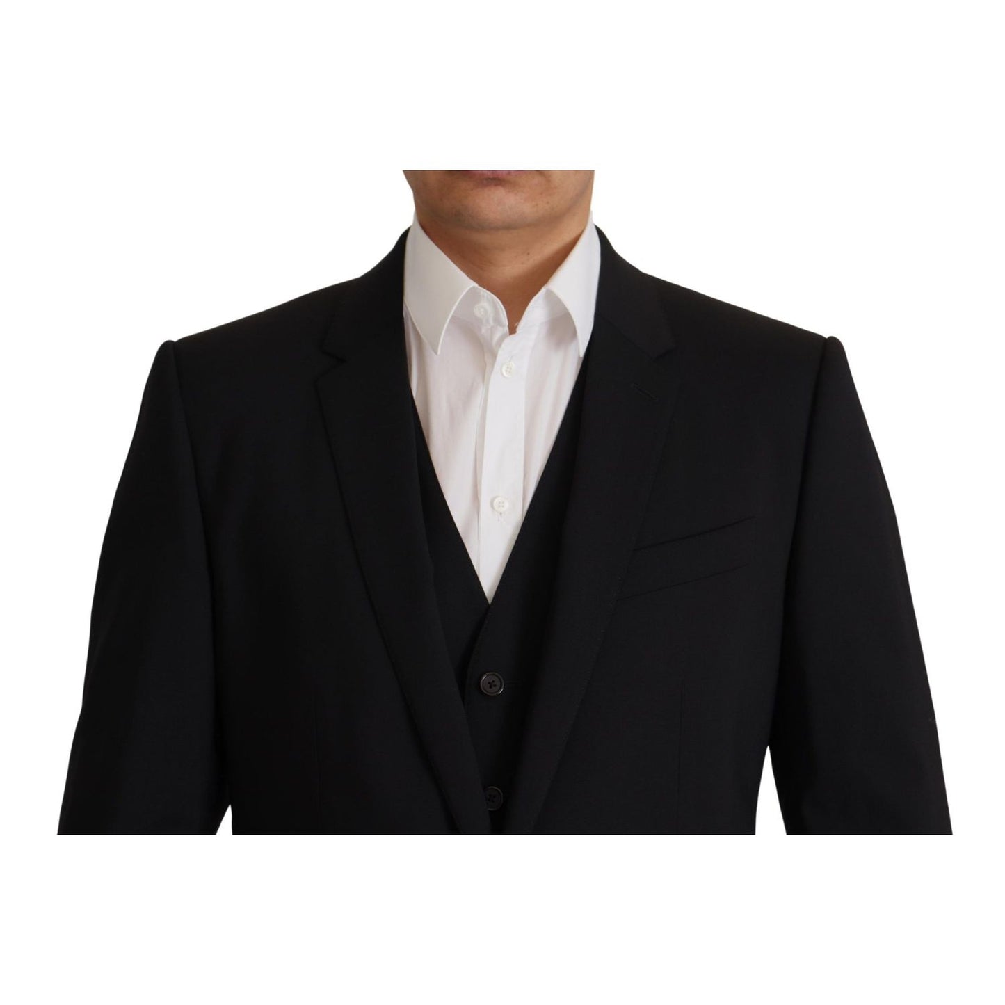 Dolce & Gabbana Black Jacket Vest 2 Piece MARTINI Blazer