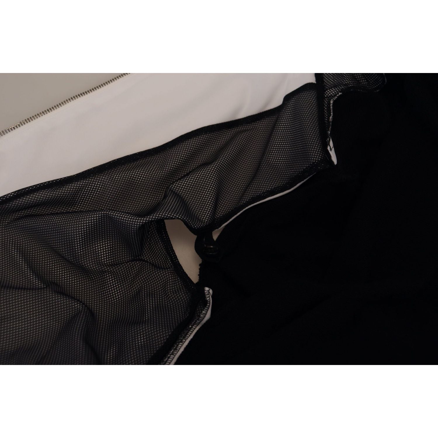 Dolce & Gabbana Black Polyester Hooded Full Zip Jacket
