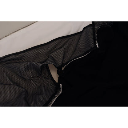 Dolce & Gabbana Black Polyester Hooded Full Zip Jacket