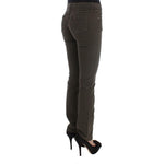 Costume National Green Cotton Blend Slim Fit Jeans SIG32577-1