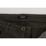 Costume National Green Cotton Blend Slim Fit Jeans SIG32577-1