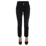 Costume National Black Cotton Slouchy Slims Fit Jeans SIG32582-1